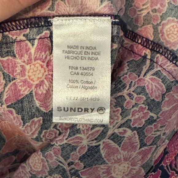 SUDNRY for Evereve The Anywhere Mini Dress in Ditzy Floral Women's size 0 - Picture 11 of 12